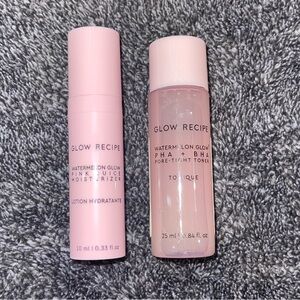 Glow Recipe Watermelon Glow Pink Juice Moisturizer and watermelon glow Tonermini